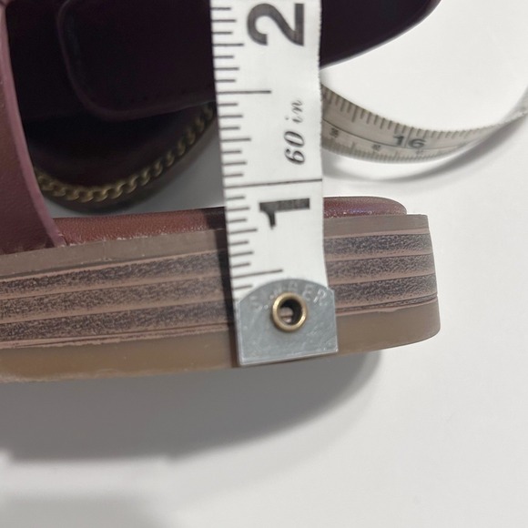 Franco Sarto Brown Leather Gensi Toe Loop Slingback Sandals 8.5M - Picture 6 of 7